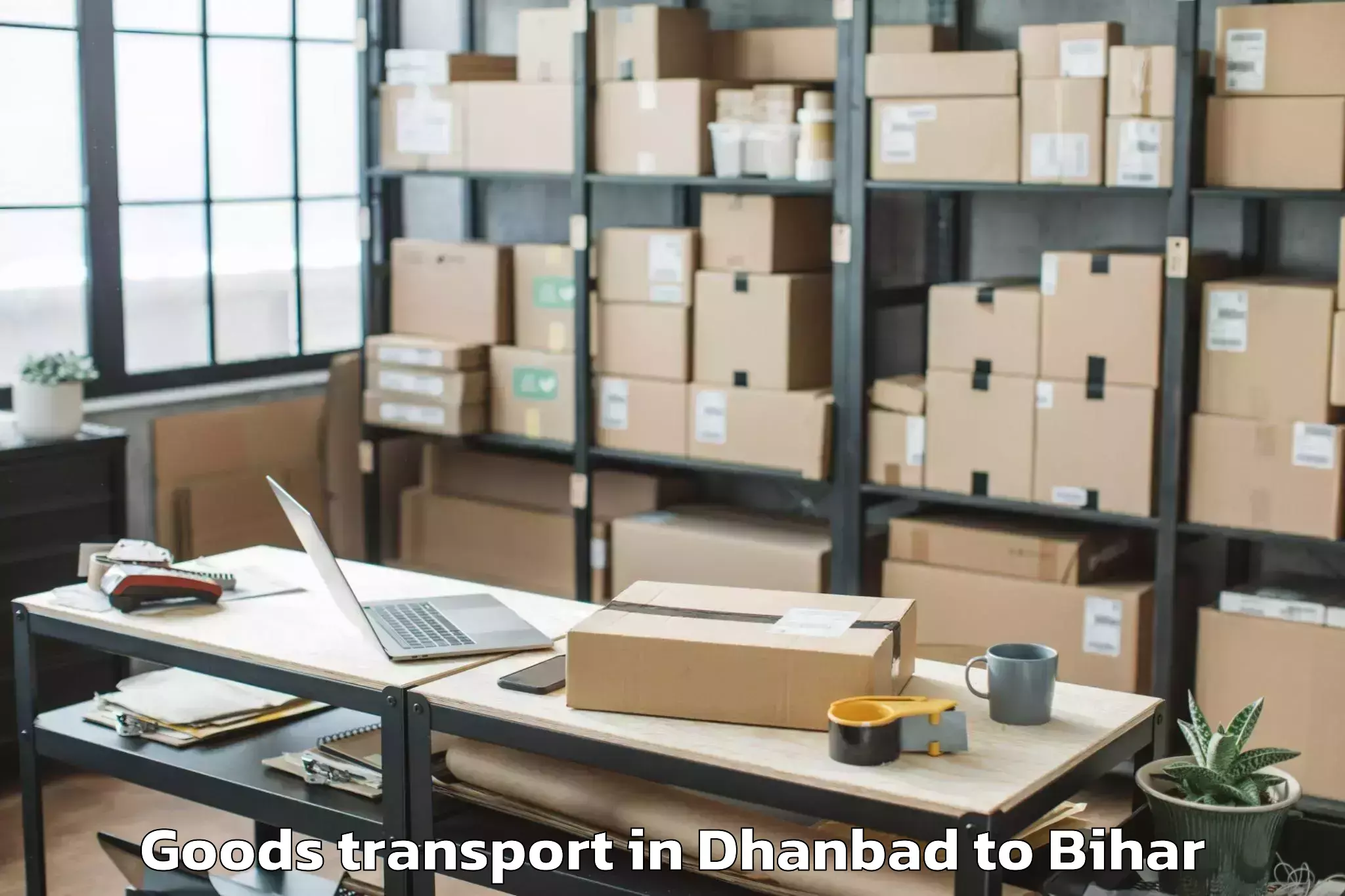 Dhanbad to Madhubani Goods Transport